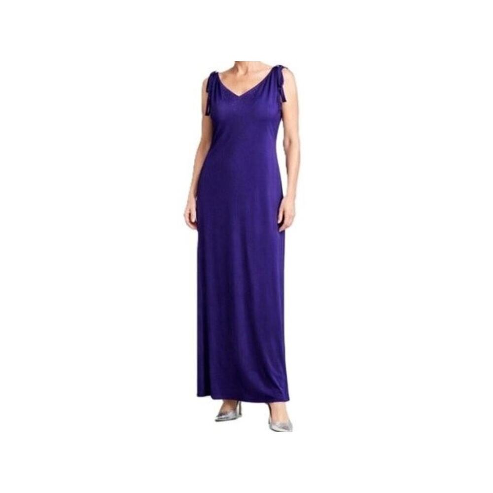 California Concepts Dress Womens Size 16 Purple Maxi Sleeveless Formal Vintage